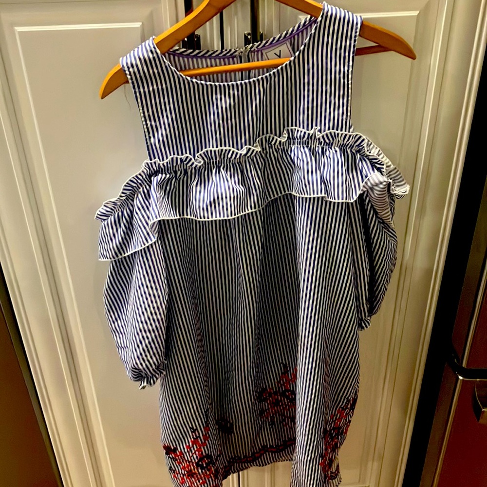 Blue Striped Dress